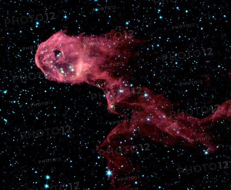 Glowing stellar nursery