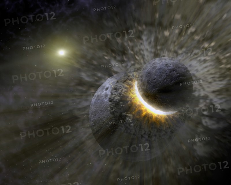 Massive collision of objects