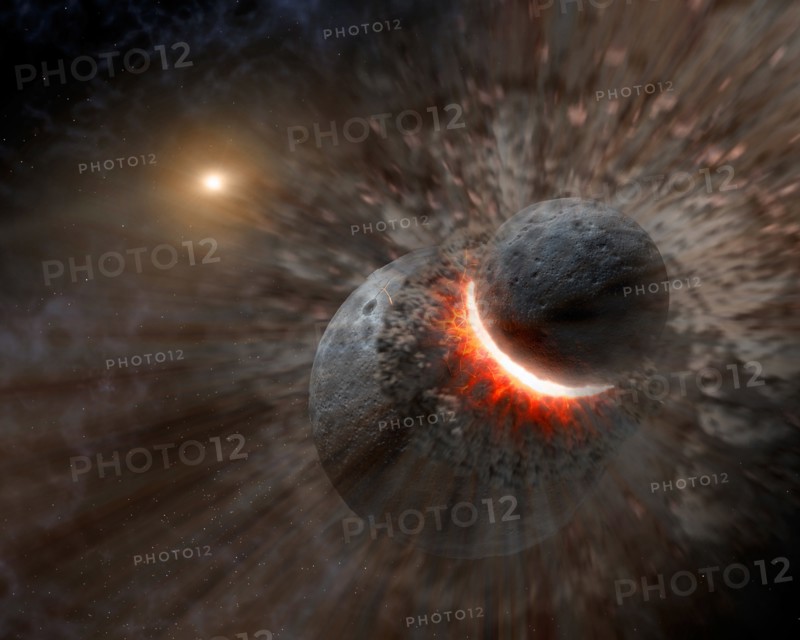 Massive collision of objects