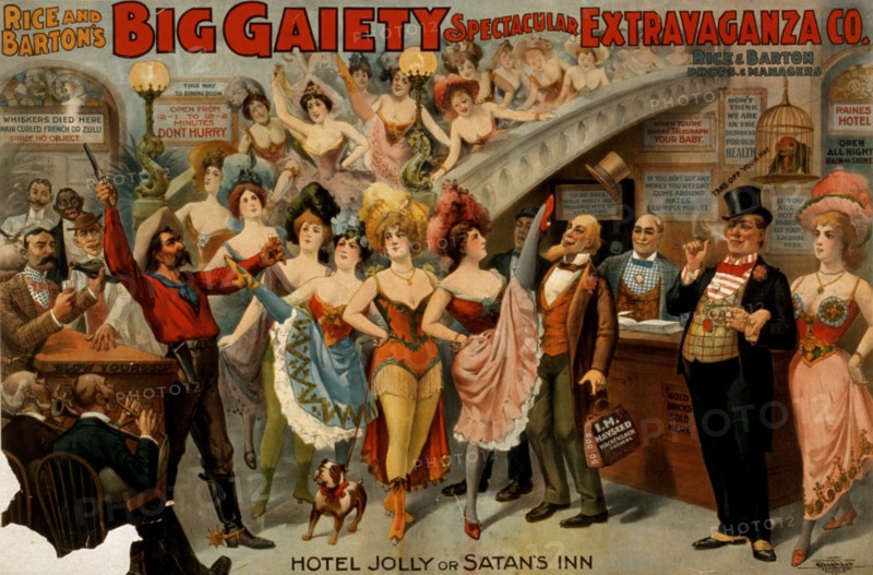 Cowboys, Chorus girls, Comedians and musicians