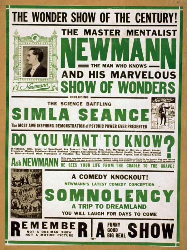 C. A. George Newmann, Magician and Mentalist