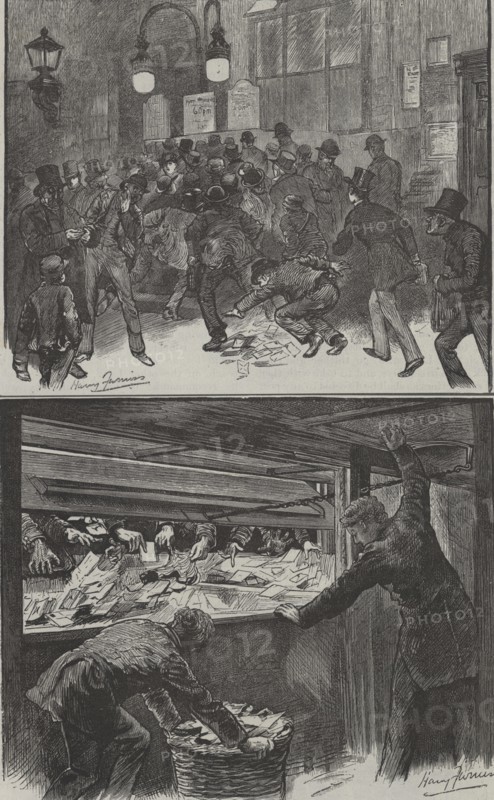 Top: Scene outside the General Post Office