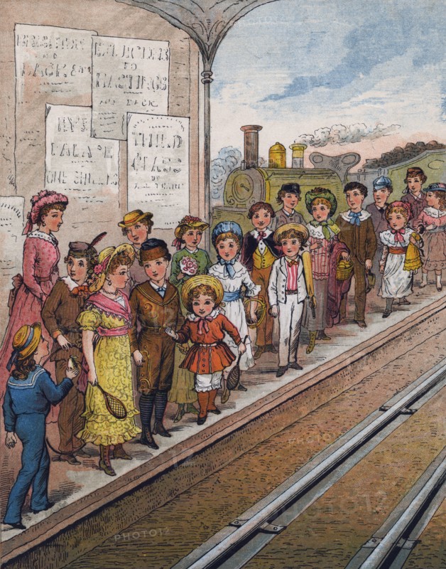 Twice Nine are Eighteen,/They kept the children waiting,/...' . Multiplication rhyme, c1890.