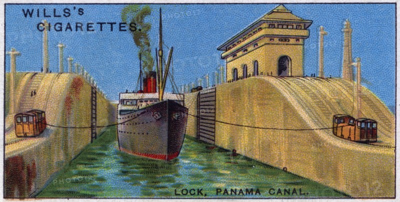 Lock on the Panama Canal.