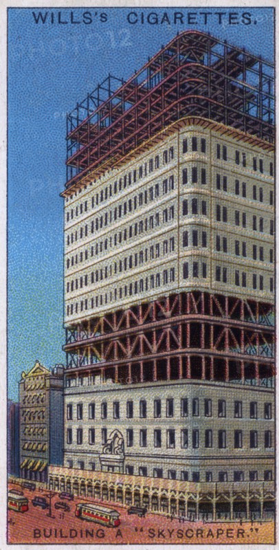 Construction of a skyscraper, USA
