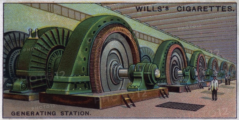 Hydroelectricgenerating station, Niagara Falls, Canada.