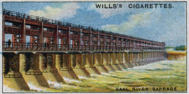 Vaal River Barrage, South Africa, completed 1922.