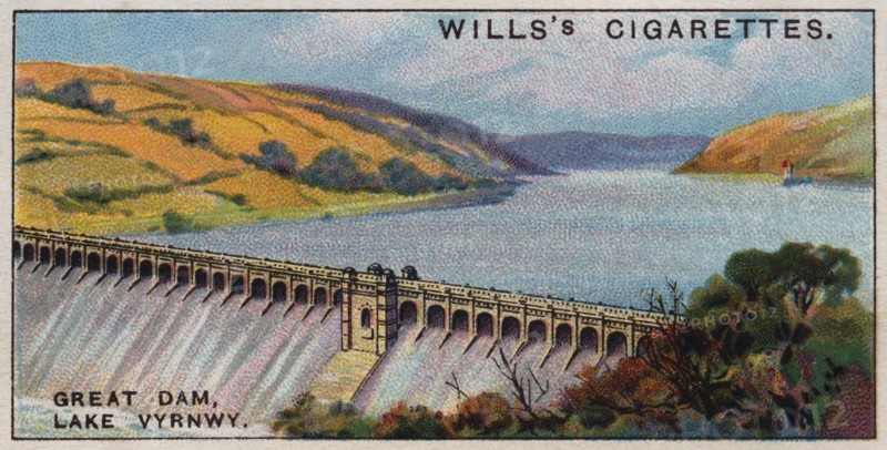 Lake Vyrnwy Dam, Wales.