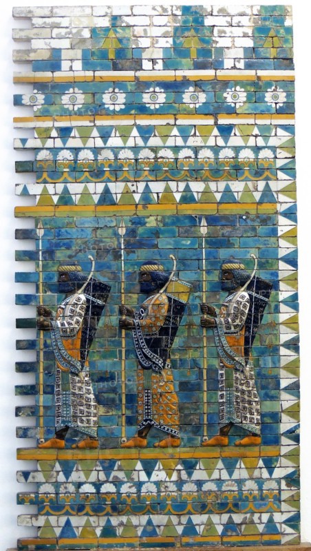 Decorations on the Babylonian Ishtar Gates