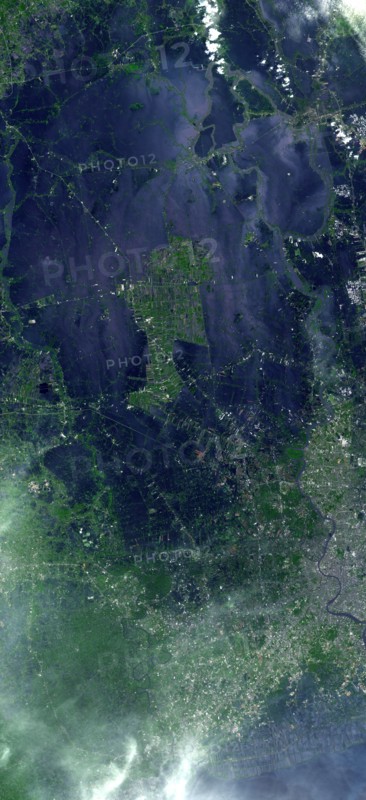 The flooding from the Chao Phraya River