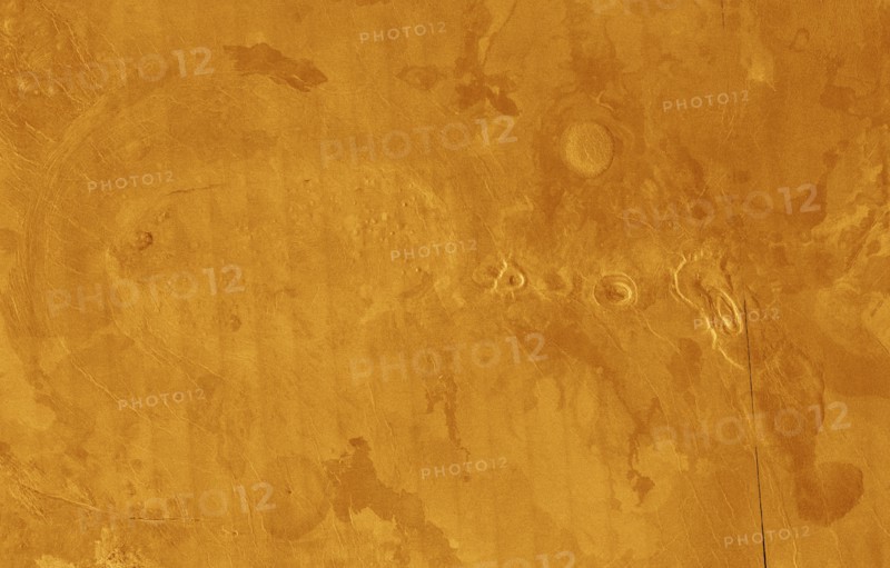 Volcanic features on Venus