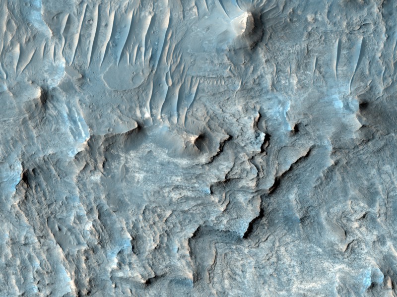 Ius Chasma is one of several canyons that make up Valles Marineris