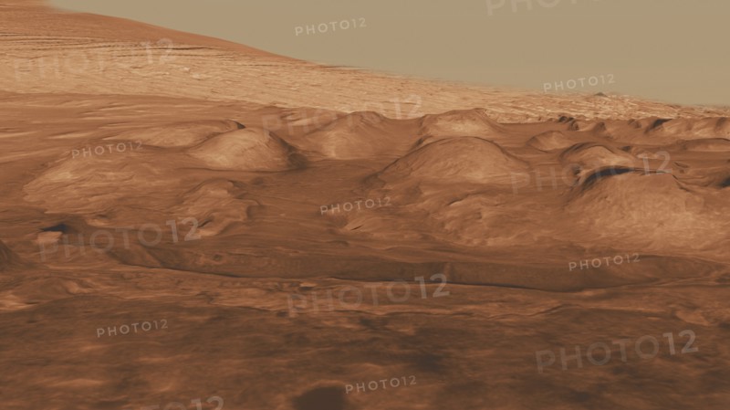 The Gale crater on Mars