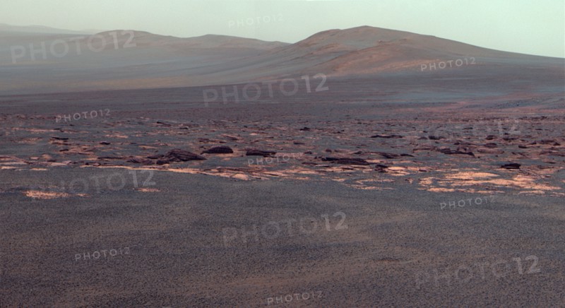 A portion of the west rim of Endeavour crater