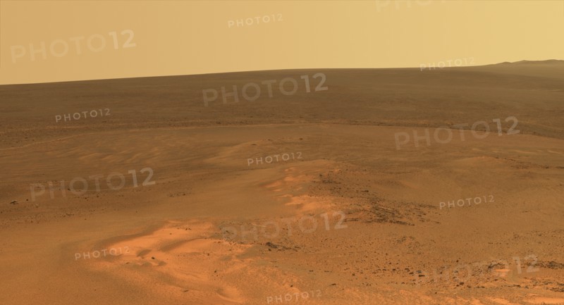 Windswept vista northward on Mars