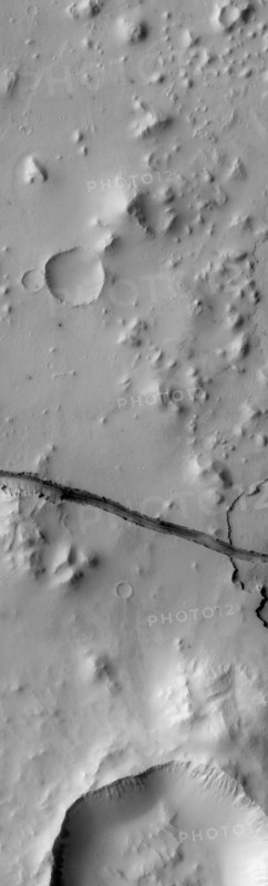 Satellite view of tectonic rift