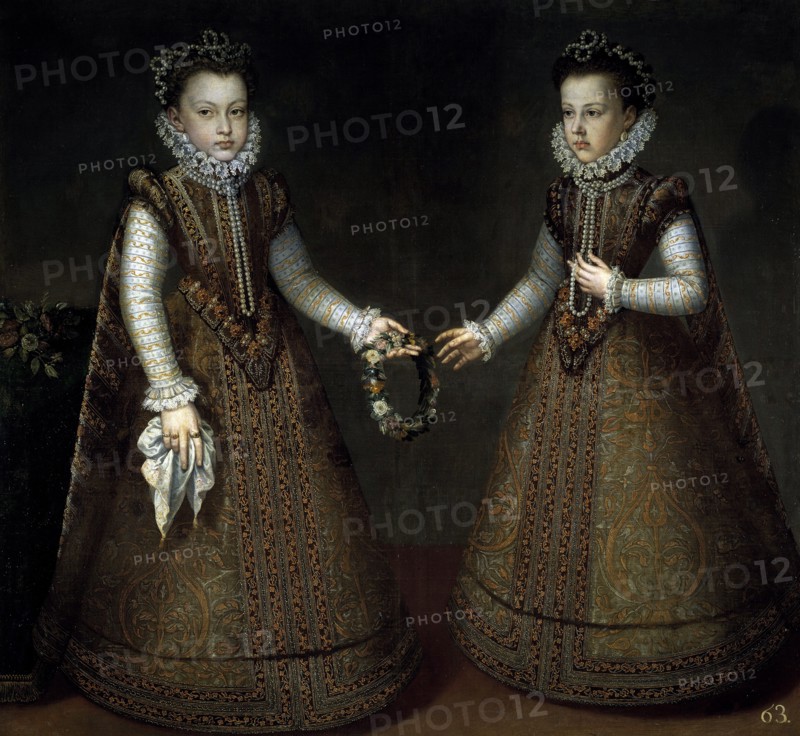 Sanchez Coello, The infants Isabella Clara Eugenia and Catherine Michelle of Spain