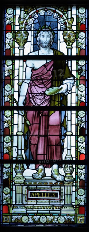 Stained glass of Apelles of Kos