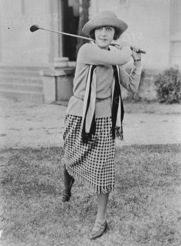 Patsy Ruth Miller Playing Golf 1932