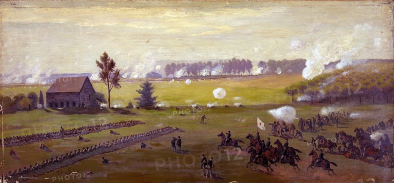 Illustration of The Battle of Gettysburg 1894.