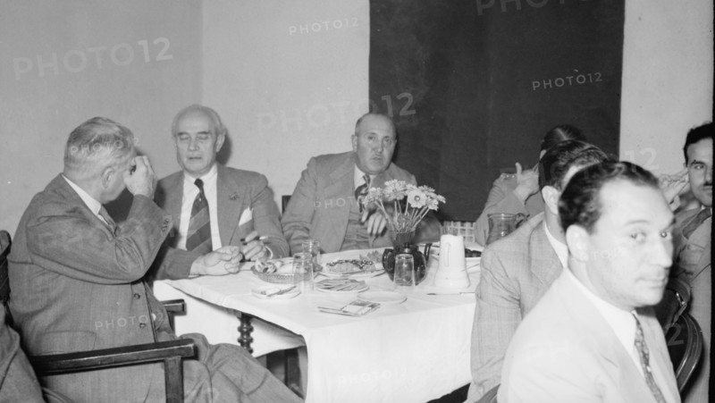 Arab gathering with P.I.O & postal officials at Y.M.C.A 1941. .