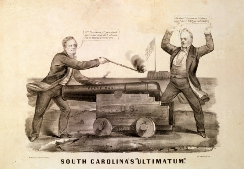 South Carolina's ultimatum 1861 A.D.