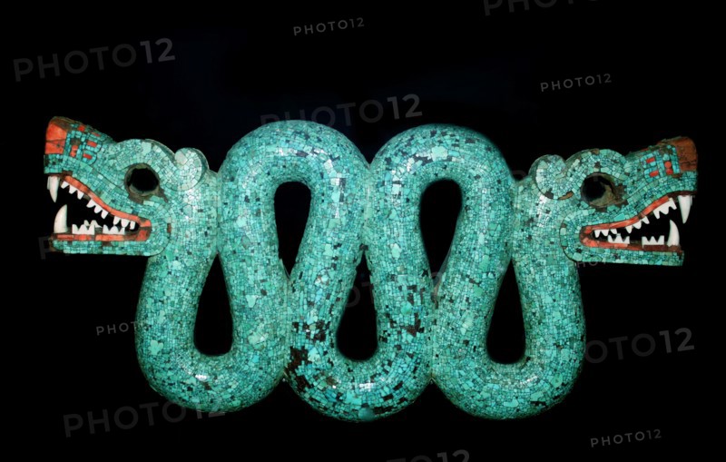 Mosaic of a double-headed