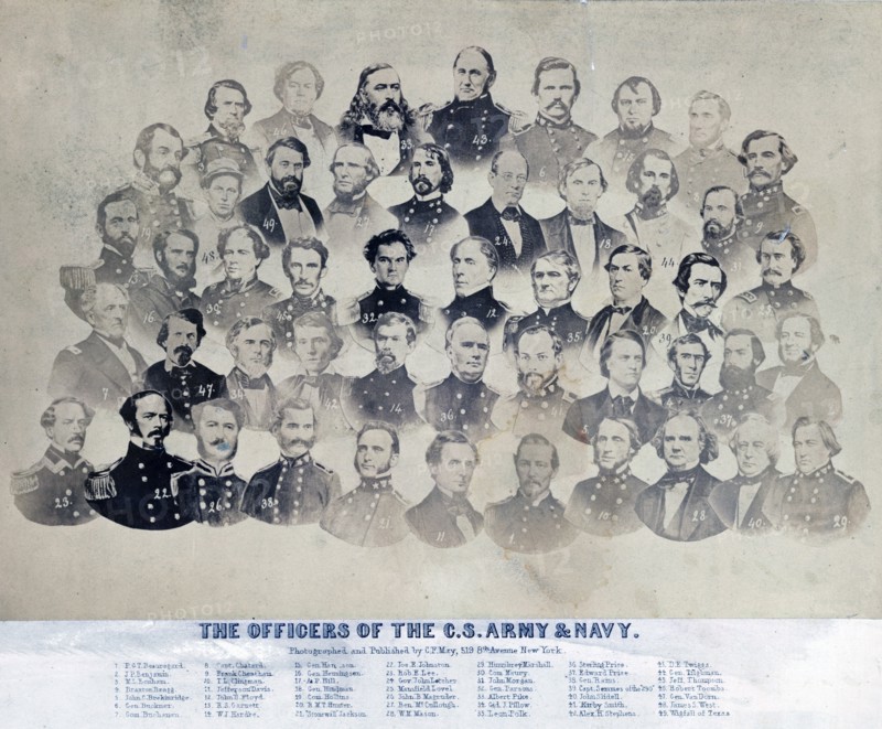 The officers of the C.S. Army & Navy 1861 A.D.