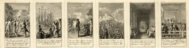 events and battles leading up to and during the American Revolution