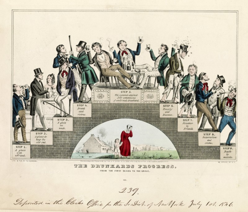 The drunkard's progress, 1826