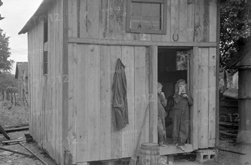 Dweller in Circleville's Hooverville, 1938