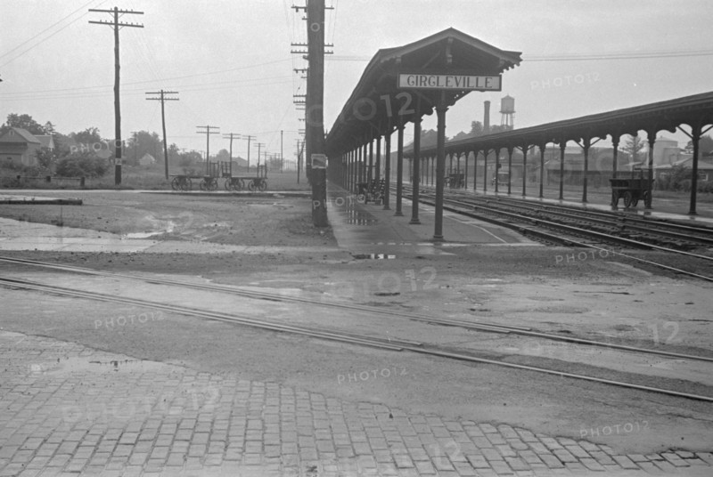 Railroad station of Circleville, 1938