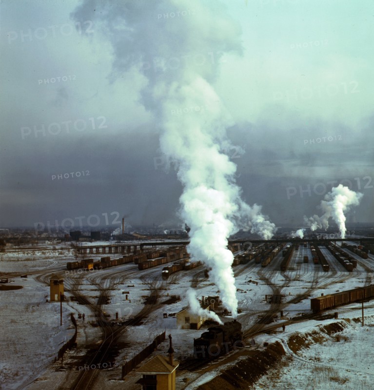 View of the railway yard at Proviso, Chicago, Illinois