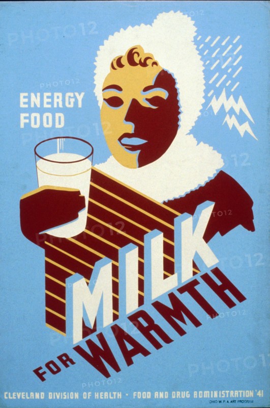 Poster for Cleveland Division of Health promoting milk