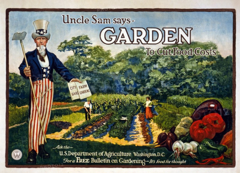 Poster showing an assortment of foods and dishes