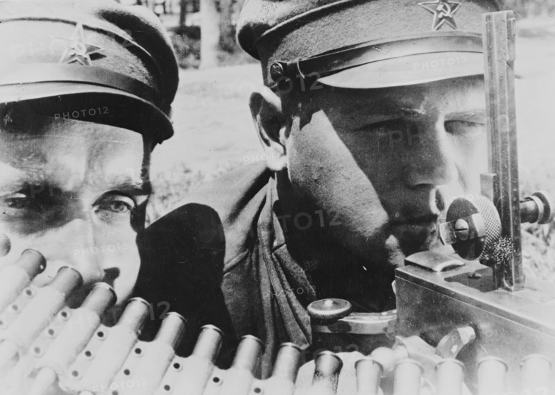 Machine gunners of the Red Army in the USSR, 1941