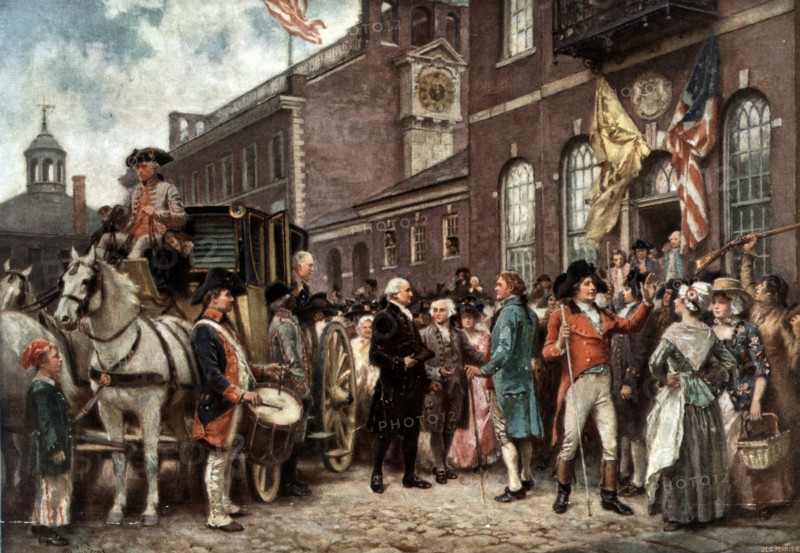 George Washington's inauguration at Philadelphia. 1793.