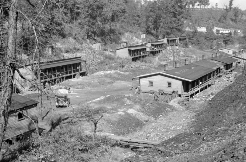 Shanty town at Cassville called The Patch, 1935