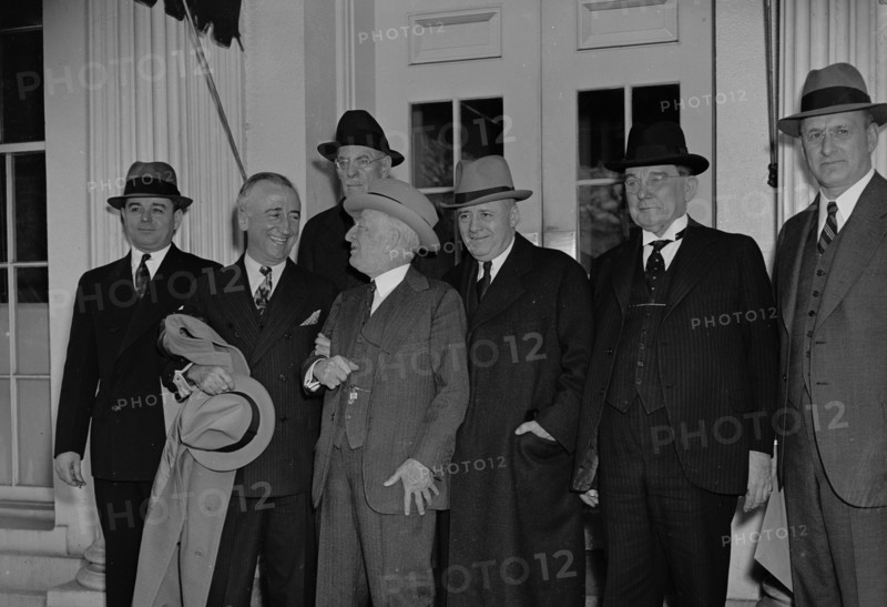 President Roosevelt met with his Relief and Congressional Aides, 1938