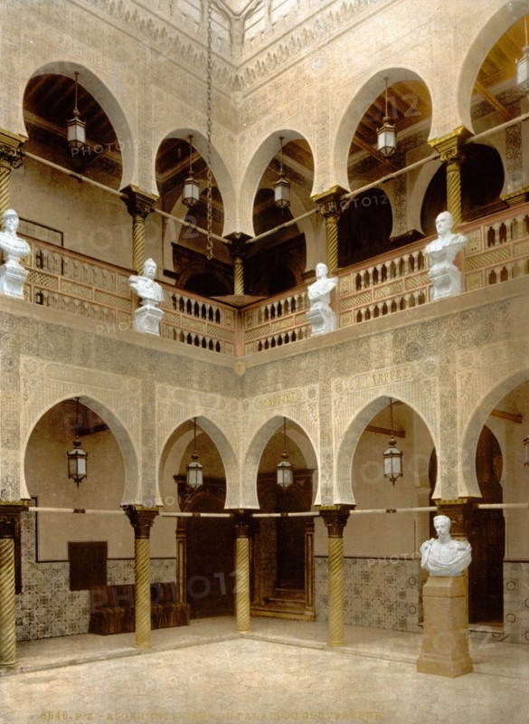 Interior of governor's palace, Algiers, Algeria, 1899