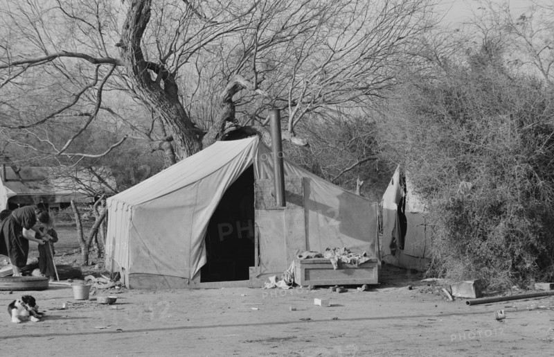 Camp of migrant workers near Harlingen, Texas 19390101