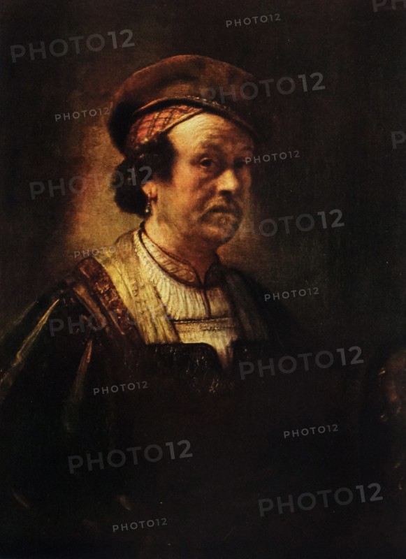 Rembrandt Harmenszoon van Rijn's painting titled 'Man with Beret'