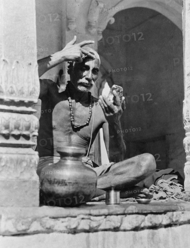 Photographic print of a Brahman Priest in India