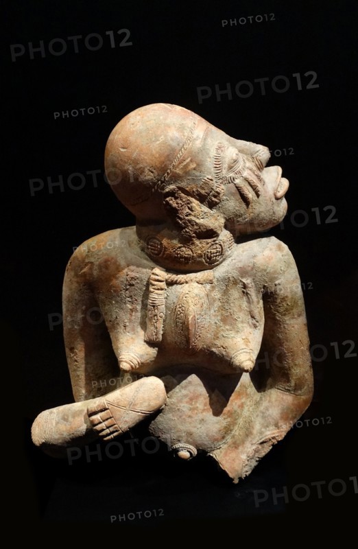 Sandstone statuette of the female figure from Mali, West Africa
