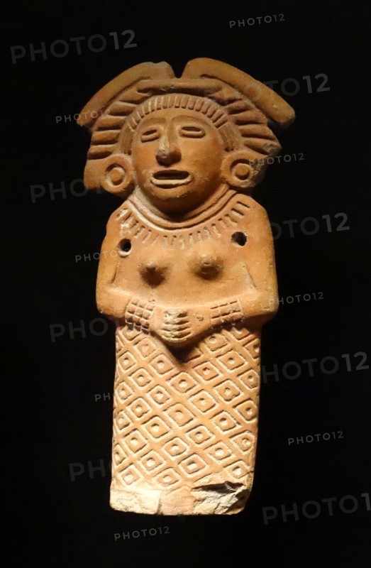 Stone figurines of Cihuacoatl, Aztec Goddess of fertility, from Mexico