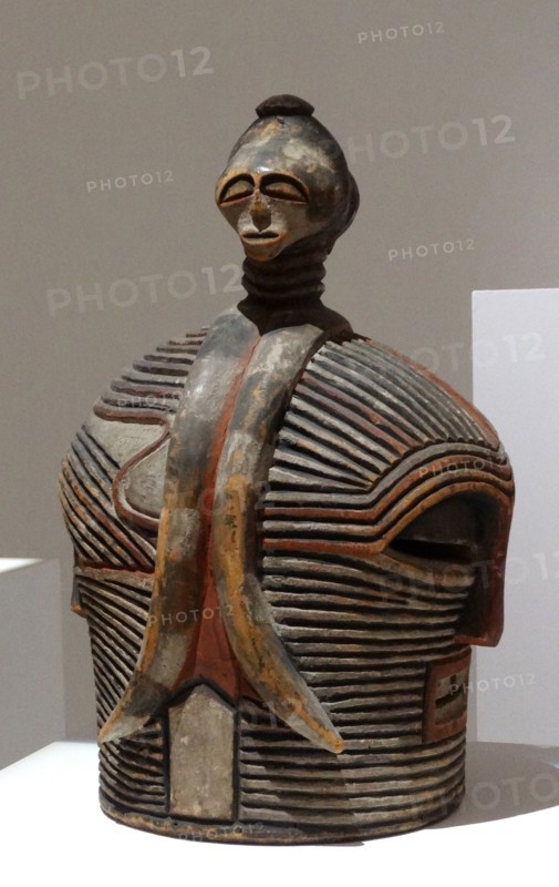 Janus helmet mask from the Congo, Songye
