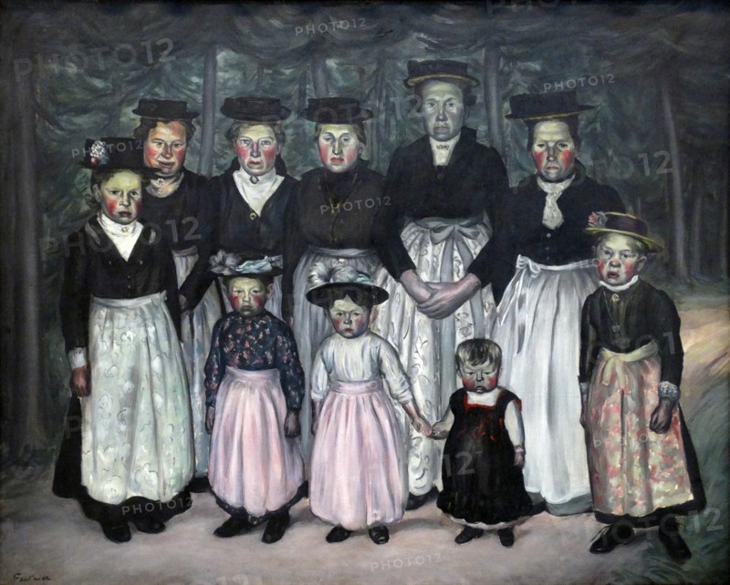 La promenade du dimanche au Tyrol Tyroliennes en habit du dimanche by Jean Fautrier
