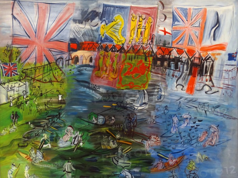 Henley, régates aux drapeaux by Raoul Dufy