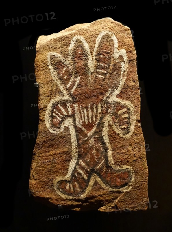 Painted stone