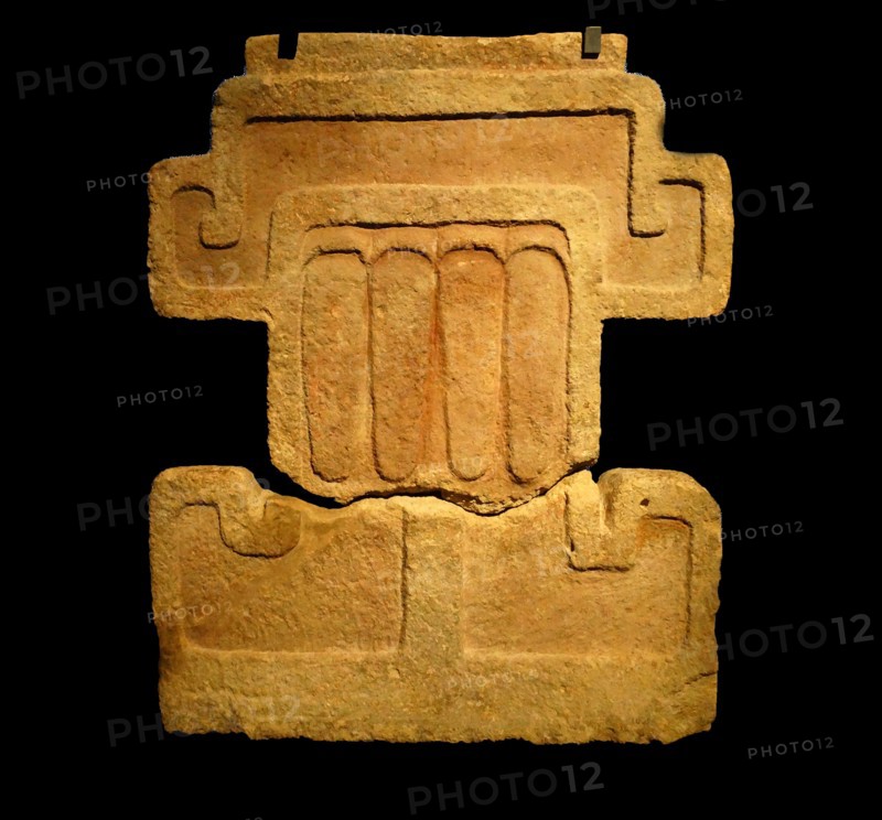 Aztec 150-650 AD ornamental façade symbolising the Rain God